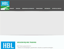 Tablet Screenshot of hbltrading.nl